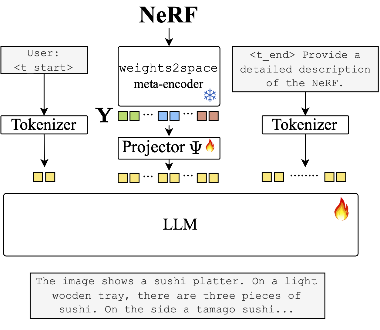 Spatial LLaNA architecture